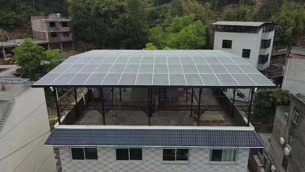 咸宁15kw+10kwh自建别墅家庭光伏储能系统